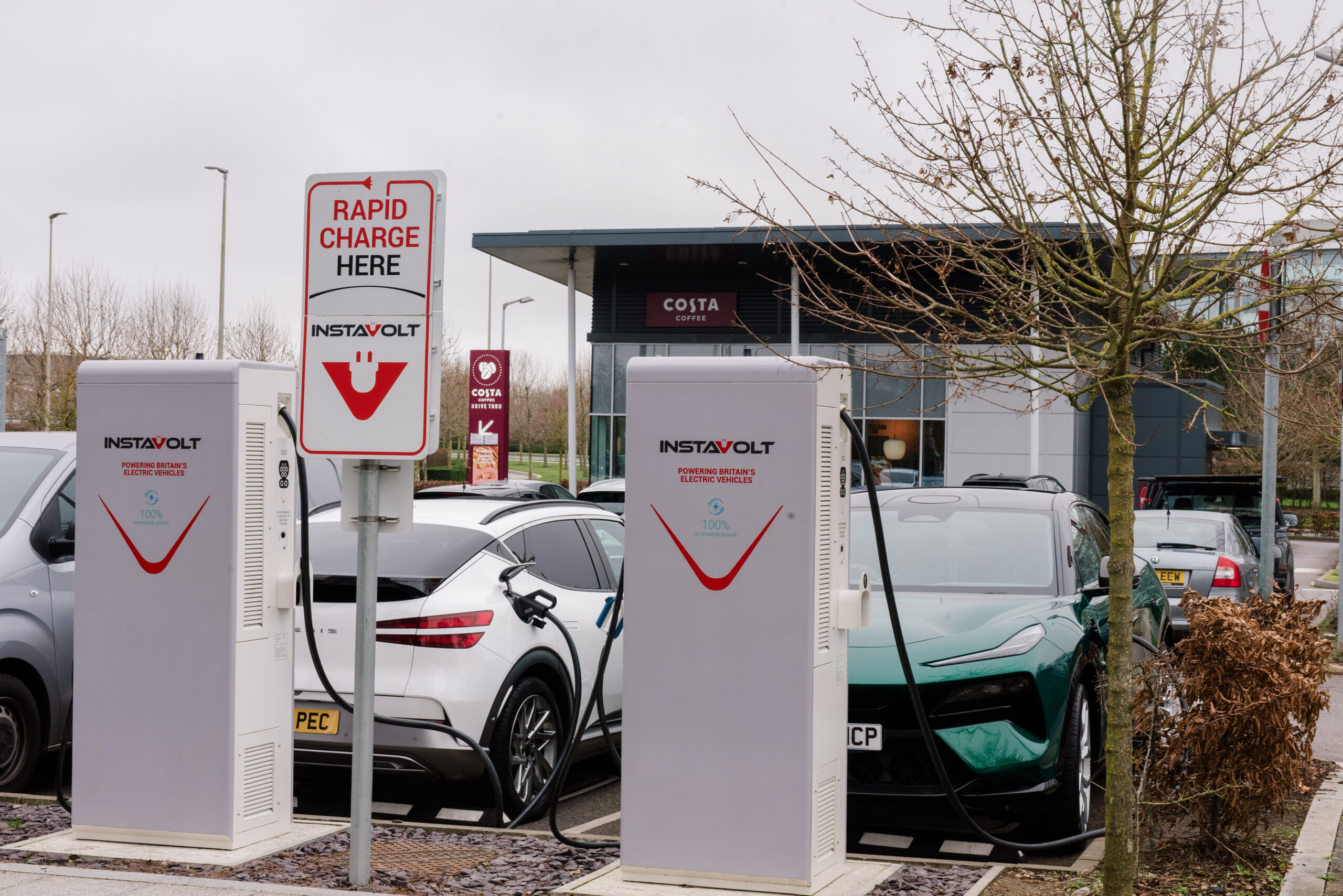 Instavolt charger at service station