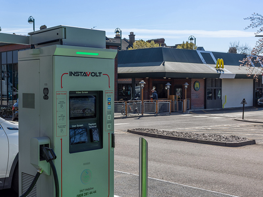 InstaVolt locations mean you can eat, drink, shop or relax while you charge your EV.