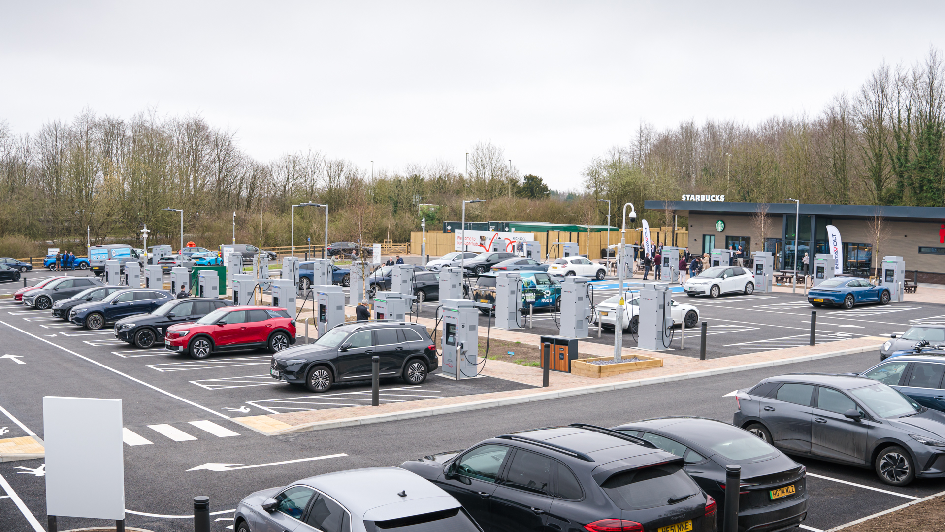 InstaVolt Winchester EV SuperHub 44 EV ultra rapid chargers