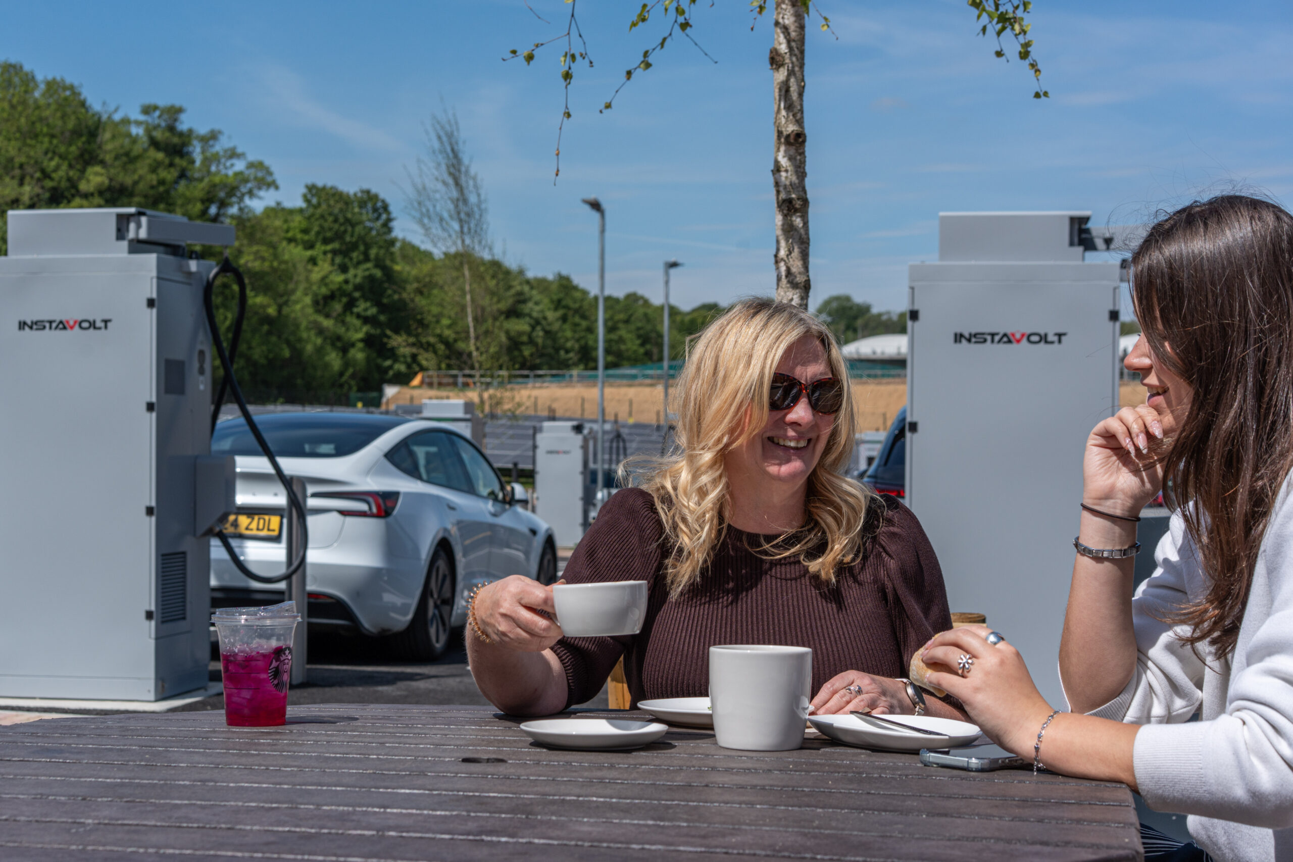 InstaVolt EV ultra-rapid charger Starbucks