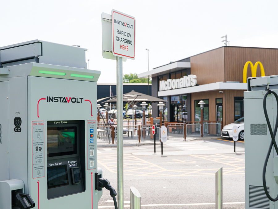 InstaVolt EV ultra-rapid charger McDonalds