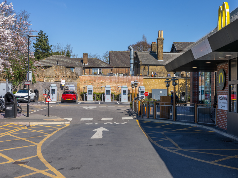 InstaVolt EV ultra-rapid charger McDonalds