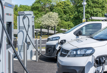 EV vans charging