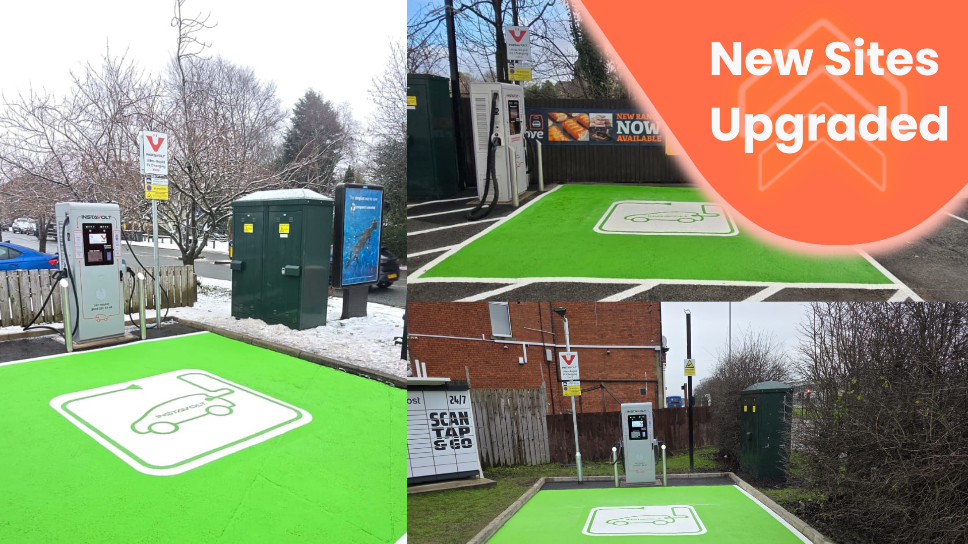 Upgraded InstaVolt charging sites