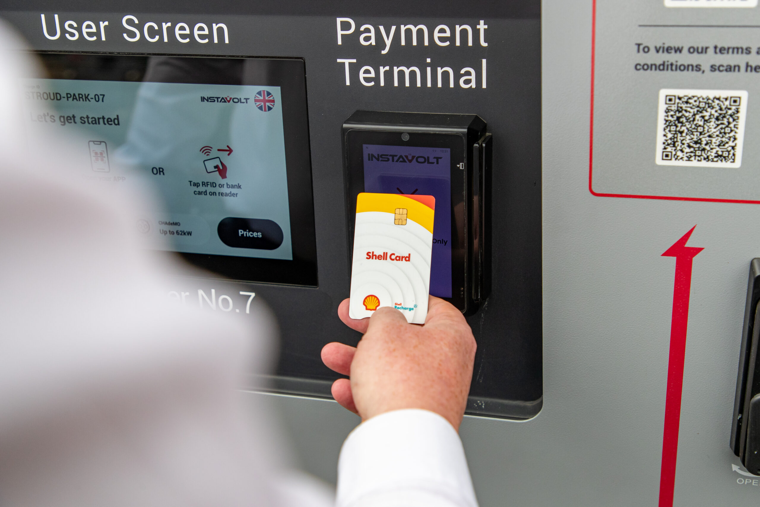 Shell Card at InstaVolt Charger